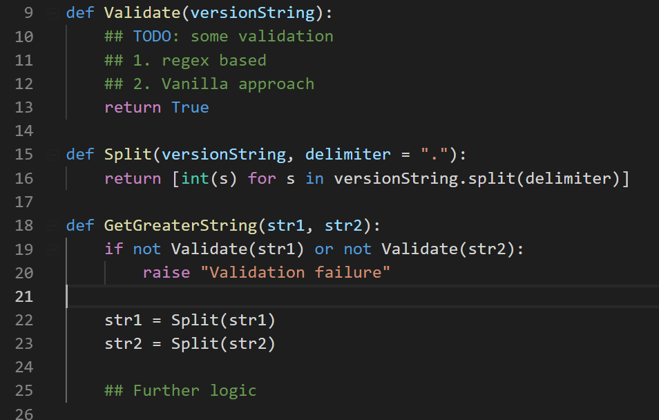 python expected approach